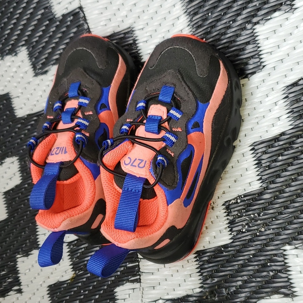 New nike air max 270 react TD kids baby shoes sz 5C. CT1584-600 - Picture 3 of 6